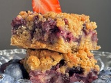 Crumble bar aux myrtilles