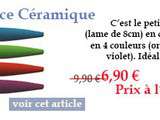 Partenariat avec Laguiole-Attitude - offre sur couteaux en céramique