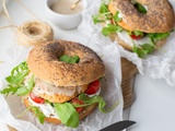 Comment faire un bagel veggie aux galettes de lentilles corail