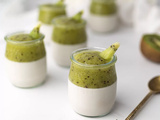 Verrine panna cotta lait de coco kiwi : le dessert de fêtes à préparer la veille