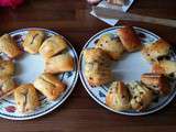 Mini cakes aux framboises et mini cakes aux pépites de chocolat