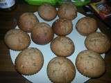 Muffins au chocolat au lait