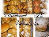 Assortiment de viennoiseries briochées