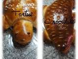 Brioche tortue et crocodile