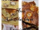 Brownie au chocolat blanc et noisettes