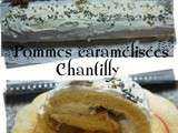 Bûche pommes caramélisée chantilly