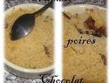 Crumble poires chocolat