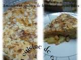 Gâteau aux pommes,amandes et graines de tournesol caramélisées