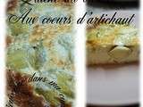 Quiche au bleu et aux coeurs d'artichauts