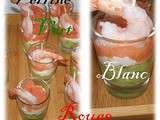 Verrine vert-blanc-rouge