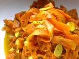 Tagliatelles de carottes à l'ail