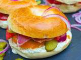 Bagels au jambon de parme