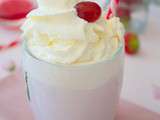 Lait fraise chantilly