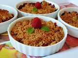 Crumble aux fruits rouges à la farine complète de petit épeautre