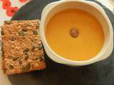 Velouté de courge-butternut aux châtaignes