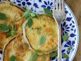 Aubergine ronde en tempura vegan