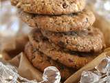 Cookies chocolat noir et les éclats d'amandes (sans oeufs)