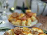 Feuilletés boudin blanc et foie gras