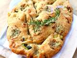 Fougasse au gorgonzola, romarin et fleur de sel