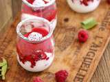 Fromage blanc framboise et muesli