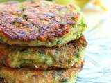 Galettes de courgettes et d'herbes fraîches