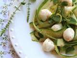 Salade de courgettes et mozzarella de Jamie