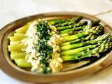 Asperges vertes sauce a l’oeuf