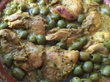 Tajine poulet aux olives express-facile et délicieux