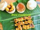 Brochettes de Poulet Satay et Sauce Satay aux Arachides (Malaisie)