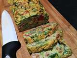 Cake salé Épinards, Courgettes, Bacon, Poivrons ~sans gluten, sans lactose~