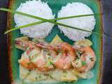 Crevettes Ananas Coco