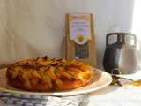 Gâteau Brioché aux Pêches et à la Lavande