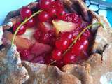 Tartelettes Rustiques Pêche-Groseille, Pâte Croquante au Sarrasin et Huile d'Olive