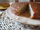 Gâteau banane, coco et citron vert Pour