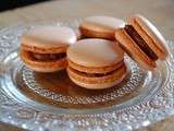 Macarons chocolat au lait, noix de coco