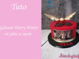 Gâteau Harry Potter en pâte à sucre facile