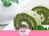 Gâteau roulé au matcha