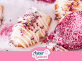 Madeleines de saint-valentin à la rose et aux framboises