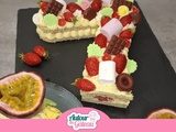 Number cake fruits de la passion : recette fraîche et festive