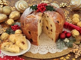 Panettone italien aux fruits secs pour noël