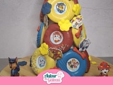 Pyramide de donuts pour anniversaire pat patrouille