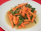 Carottes croquantes et brocoli sauvages