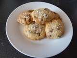 Cookies au chocolat et grains de sucre