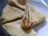 Crêpe sans gluten et sans lactose (farine de riz, fécule de pomme de terre, farine et fécule de maïs)