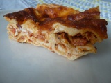 Lasagnes tomate bacon fumé mozzarelle pour célibataire four ou omnicuiseur
