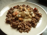 Mouclade au curry garniture riz complet aux lentilles