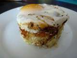 Oeuf au plat / Omelette originale, comme un muffin