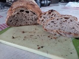 Pain d'épeautre levain naturel, au chènevis, multigrain, au blé germé, à la tomate séchée,