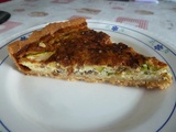 Quiche à la courgette lardons et chanterelles