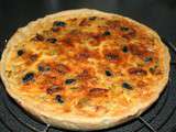 Quiche aux poireaux, (lardons), tomate confite et olive...un délice